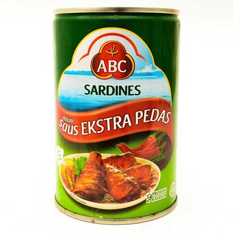 ABC SARDINE EXTRA HOT 425 G